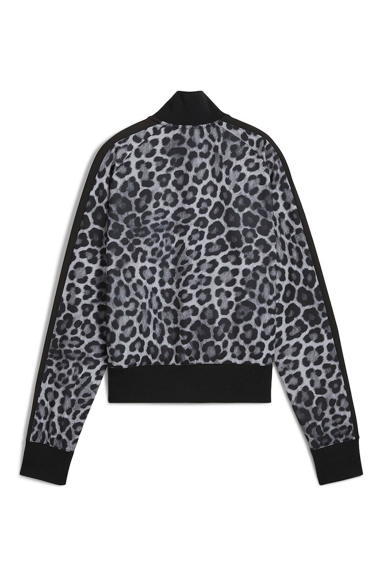Puma Суитшърт T7 Leo Luxe с цип - Черен/Сив - Pepit.bg