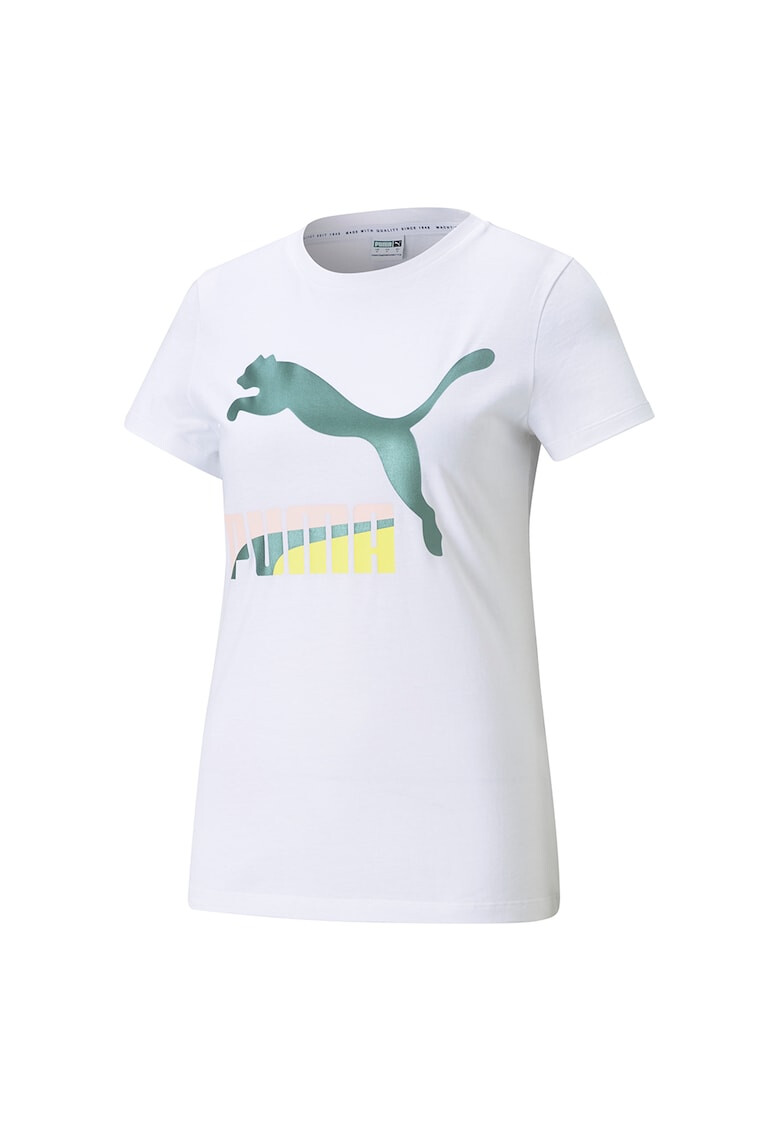 Puma Тениска Classics с овално деколте и лого - Pepit.bg