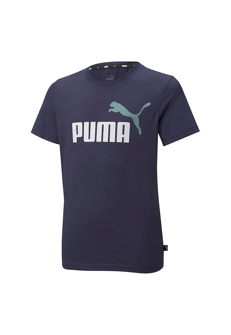 Puma Тениска Essentials+ 2 с овално деколте и лого - Pepit.bg