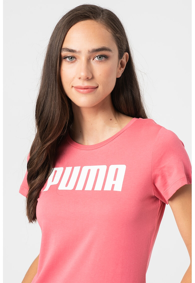 Puma Тениска Essentials с овално деколте и лого - Pepit.bg