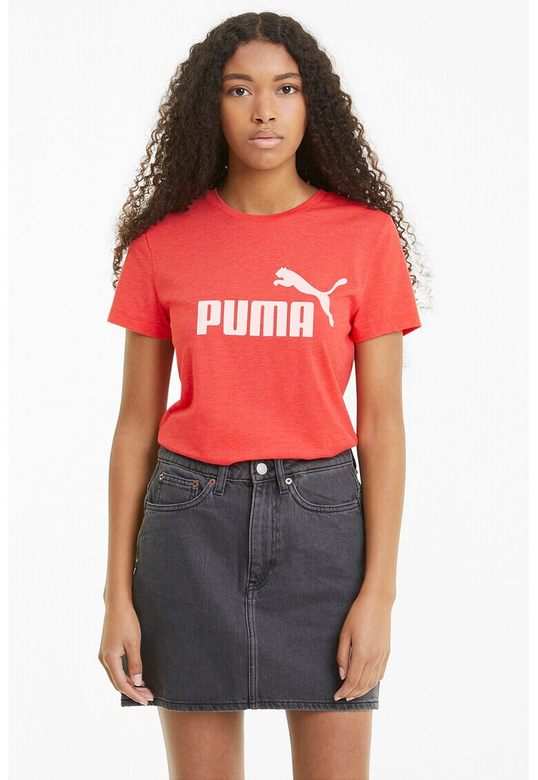 Puma Тениска Essentials с овално деколте и лого - Pepit.bg