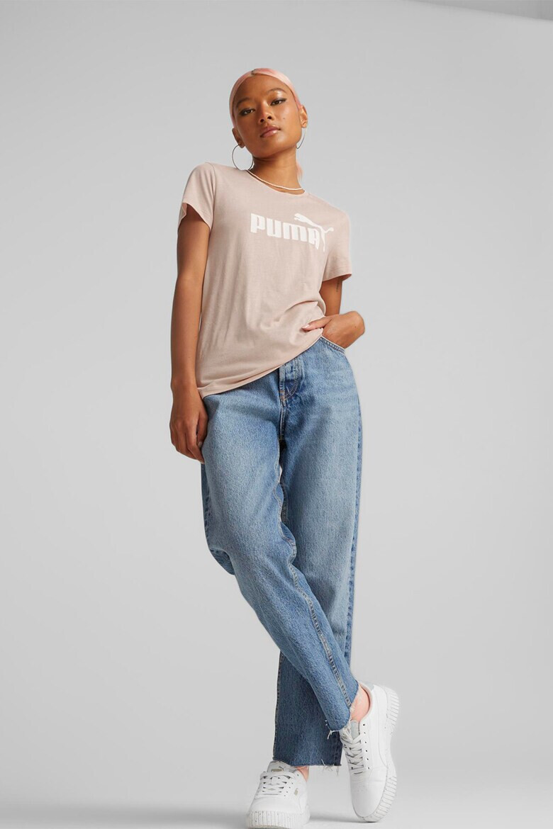 Puma Тениска Essentials с овално деколте и лого - Pepit.bg