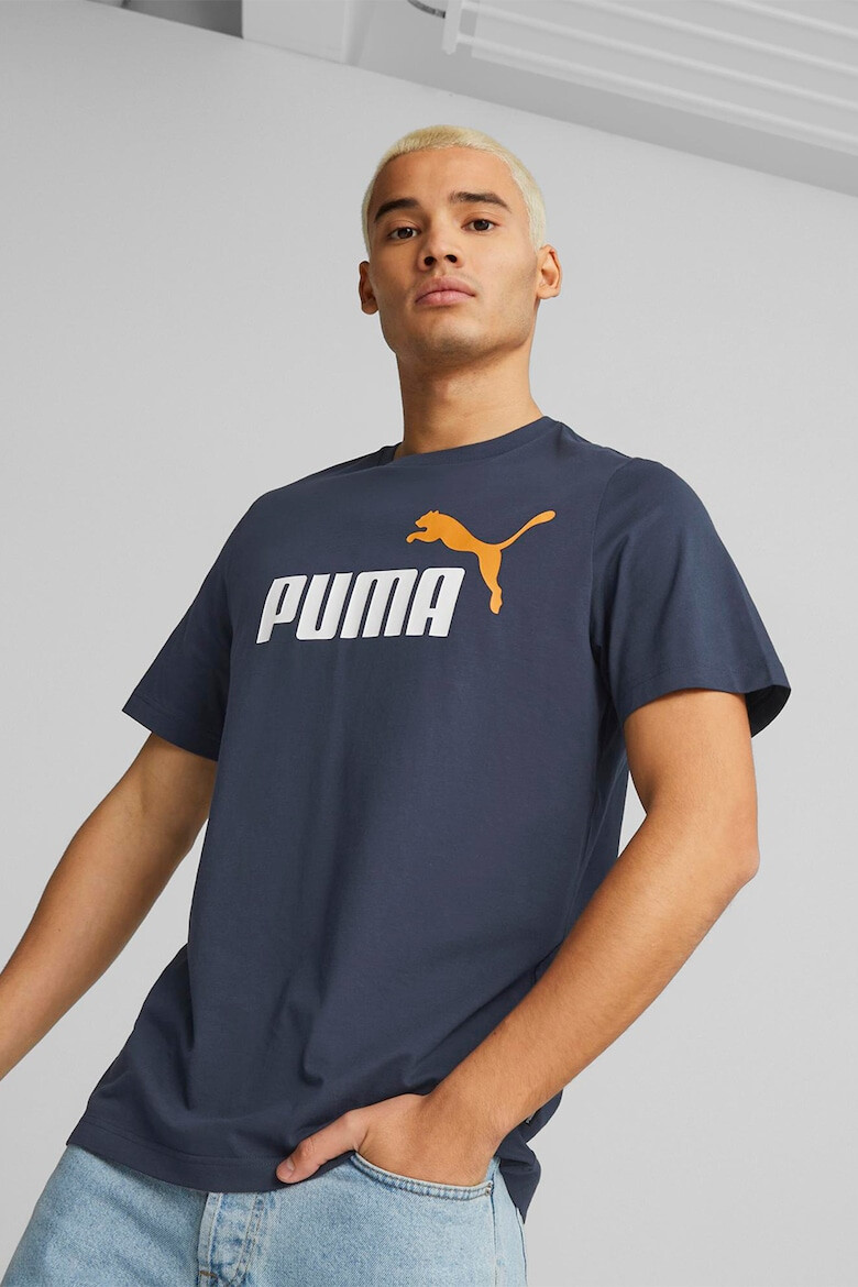 Puma Тениска Essentials с овално деколте и лого - Pepit.bg