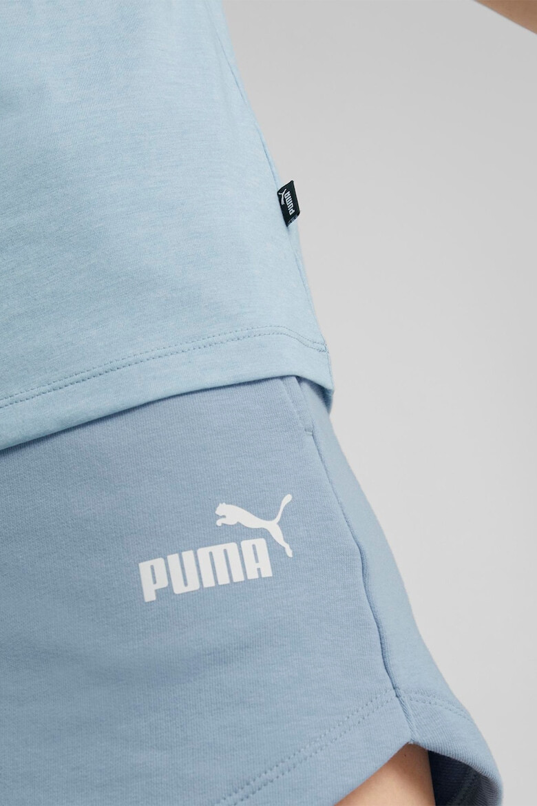Puma Тениска Essentials с овално деколте и лого - Pepit.bg