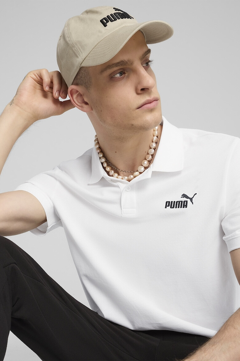 Puma Тениска с яка и бродирано лого - Pepit.bg