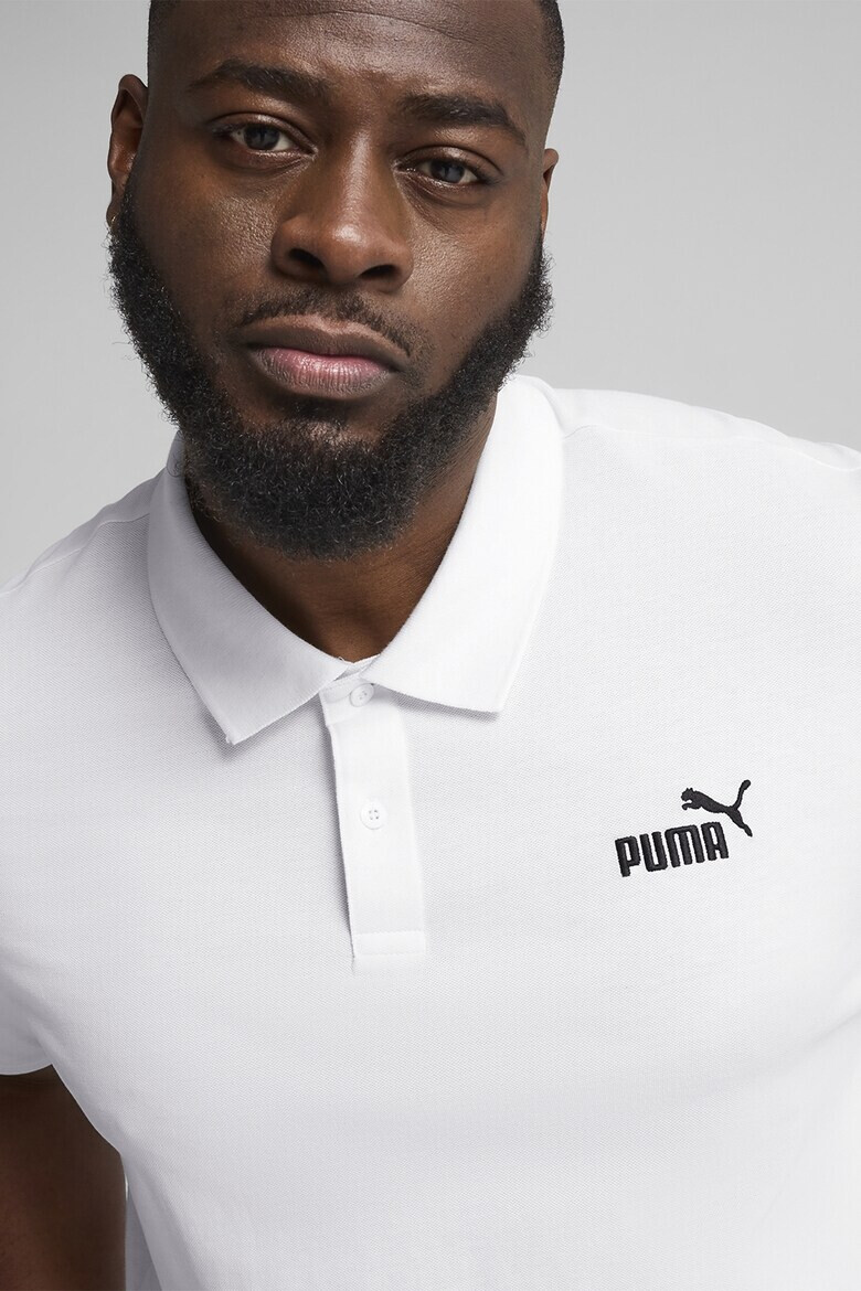 Puma Тениска с яка и бродирано лого - Pepit.bg