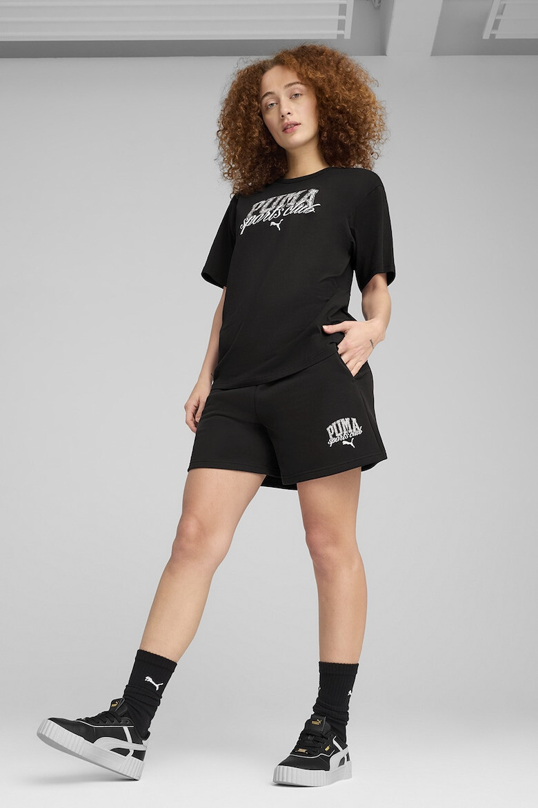 Puma Тениска с лого и овално деколте - Pepit.bg
