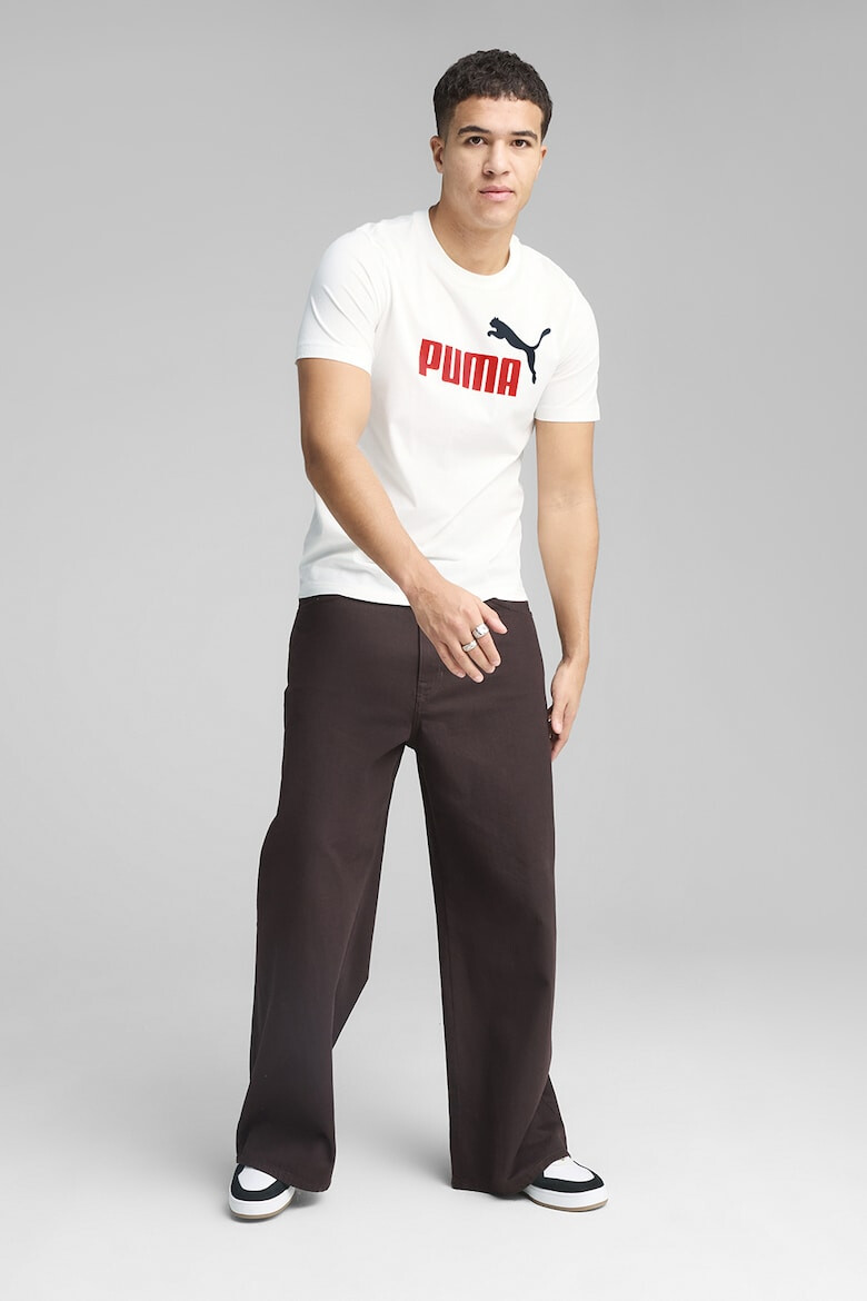 Puma Тениска с овално деколте и лого - Pepit.bg