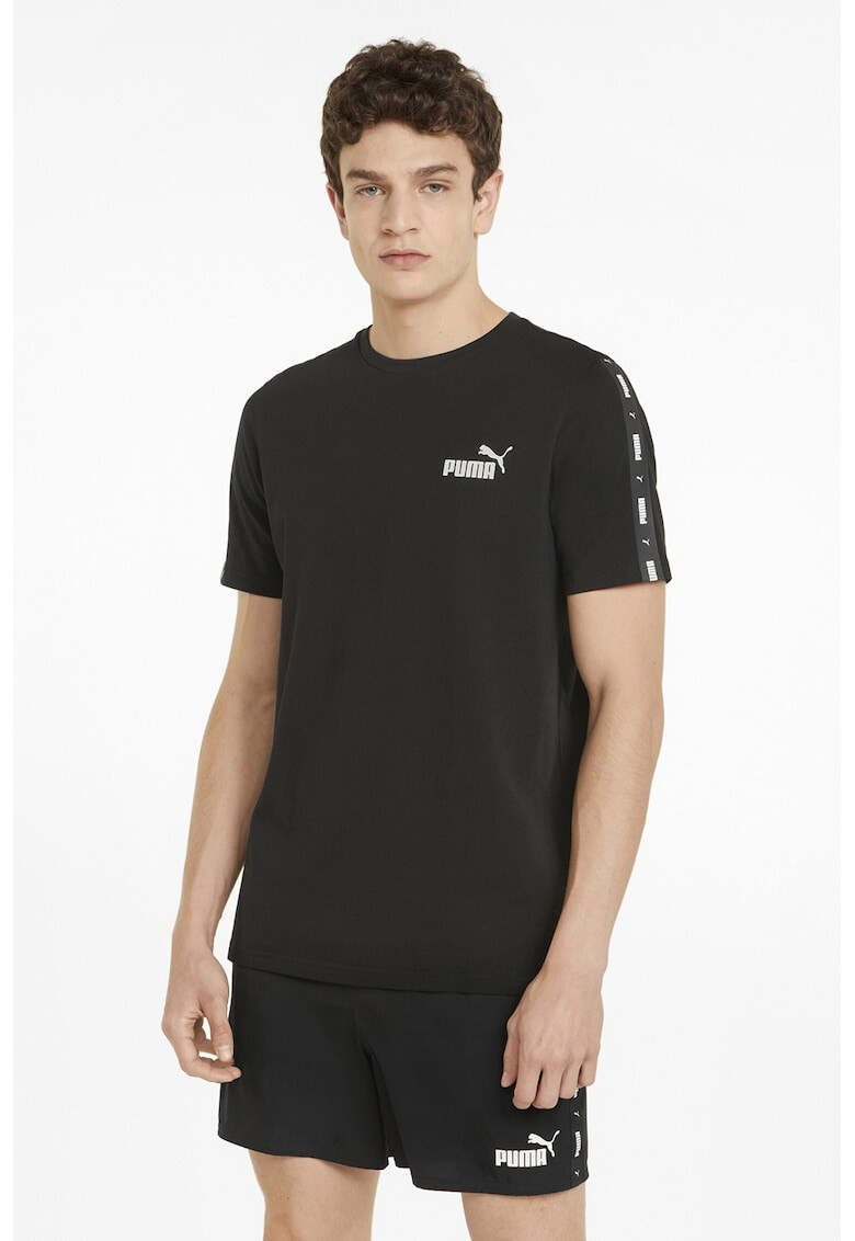 Puma Тениска Essentials+ с овално деколте и лого - Pepit.bg