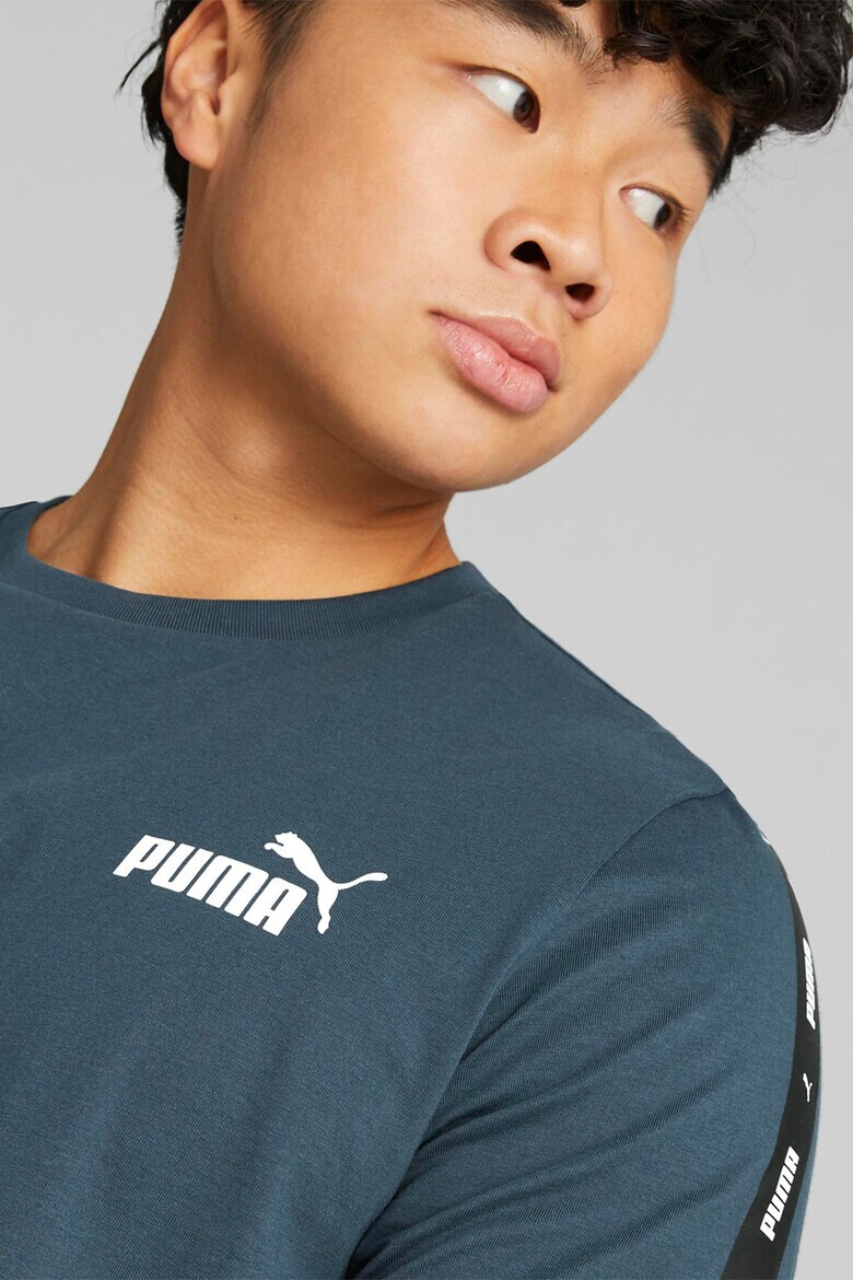 Puma Тениска с овално деколте и лого - Pepit.bg