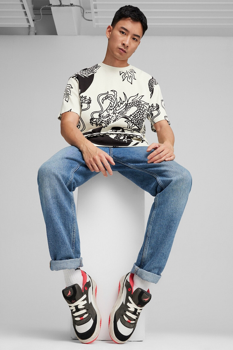 Puma Тениска с овално деколте и принт - Pepit.bg