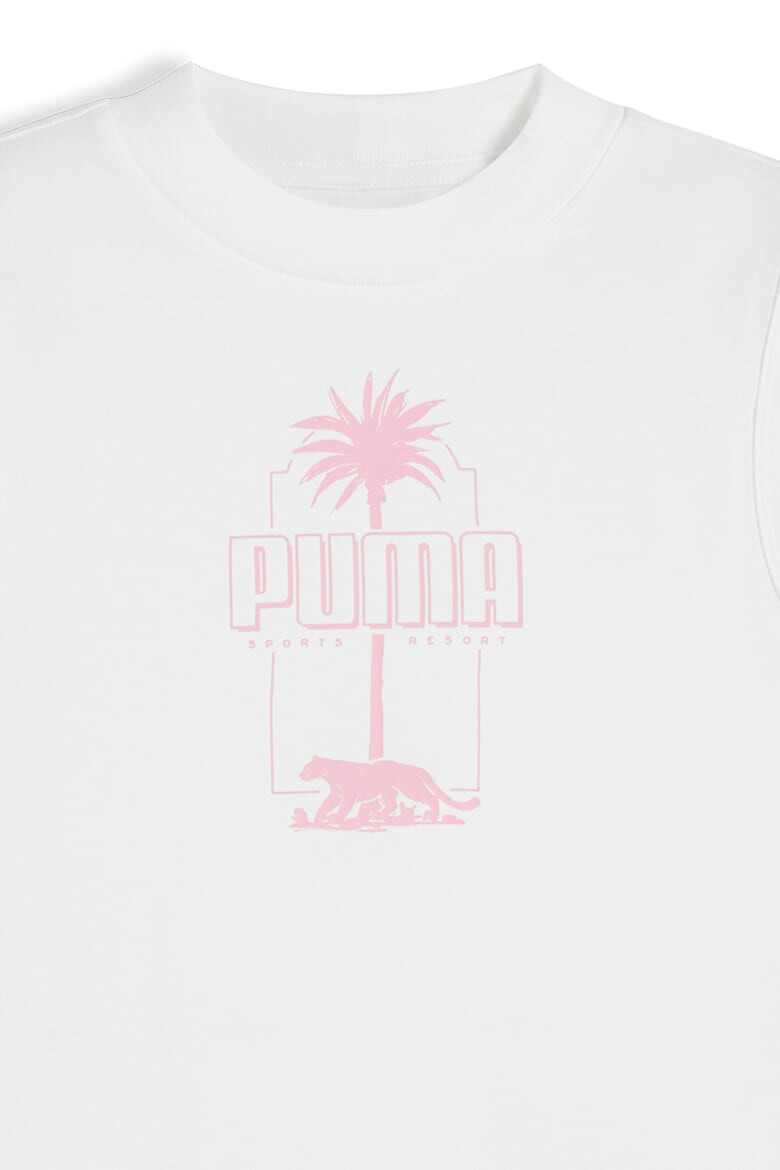 Puma Топ Essentials+ Palm Resort с овално деколте - Pepit.bg