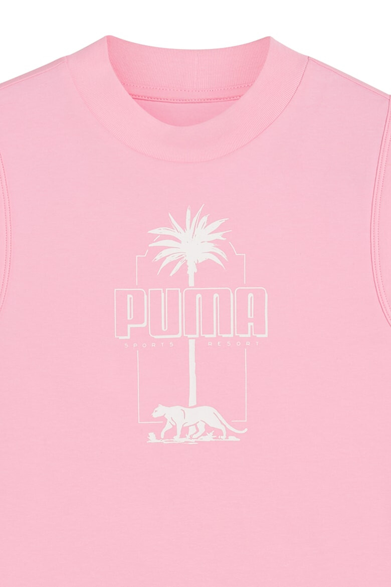 Puma Топ Essentials+ Palm Resort с овално деколте - Pepit.bg