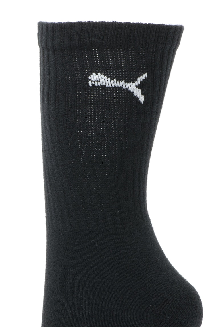 Puma Унисекс дълги чорапи с лого - 3 чифта - Pepit.bg