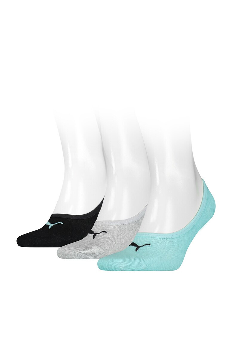 Puma Унисекс изрязани чорапи с лого - 3 чифта - Pepit.bg