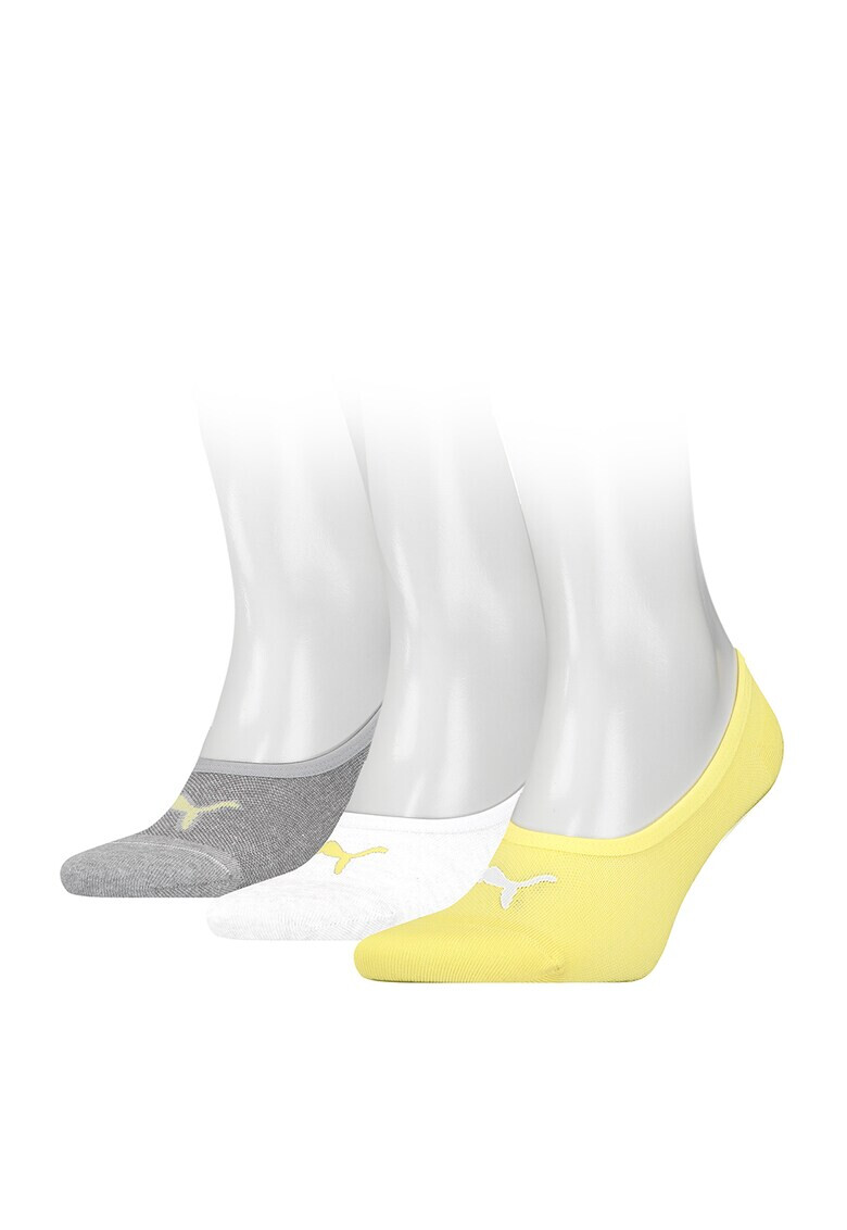 Puma Унисекс изрязани чорапи с лого - 3 чифта - Pepit.bg