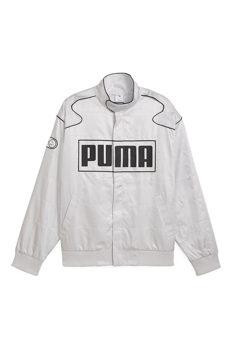 Puma Унисекс уголемено яке с лого - Черен/Мръснобял - Pepit.bg