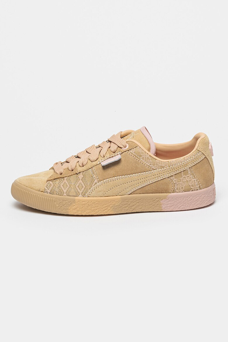 Puma Велурени кецове DAPPER DAN с монограм - Камел - Pepit.bg