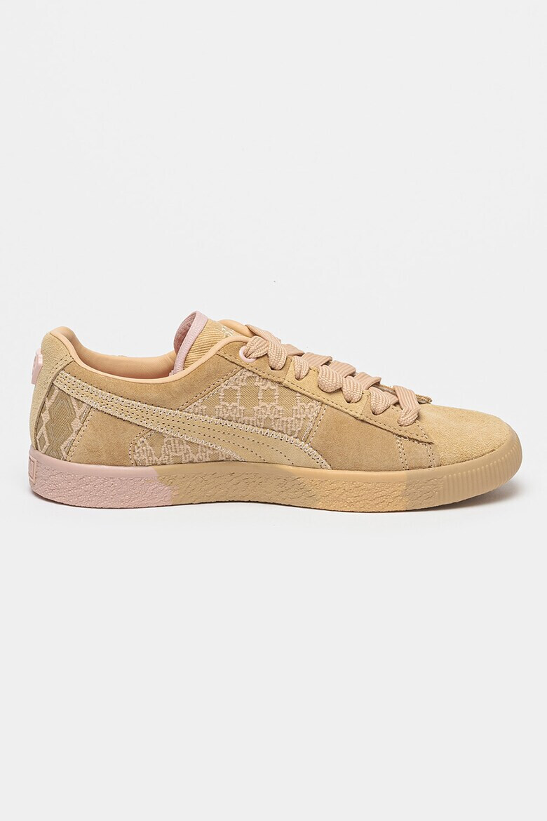 Puma Велурени кецове DAPPER DAN с монограм - Камел - Pepit.bg