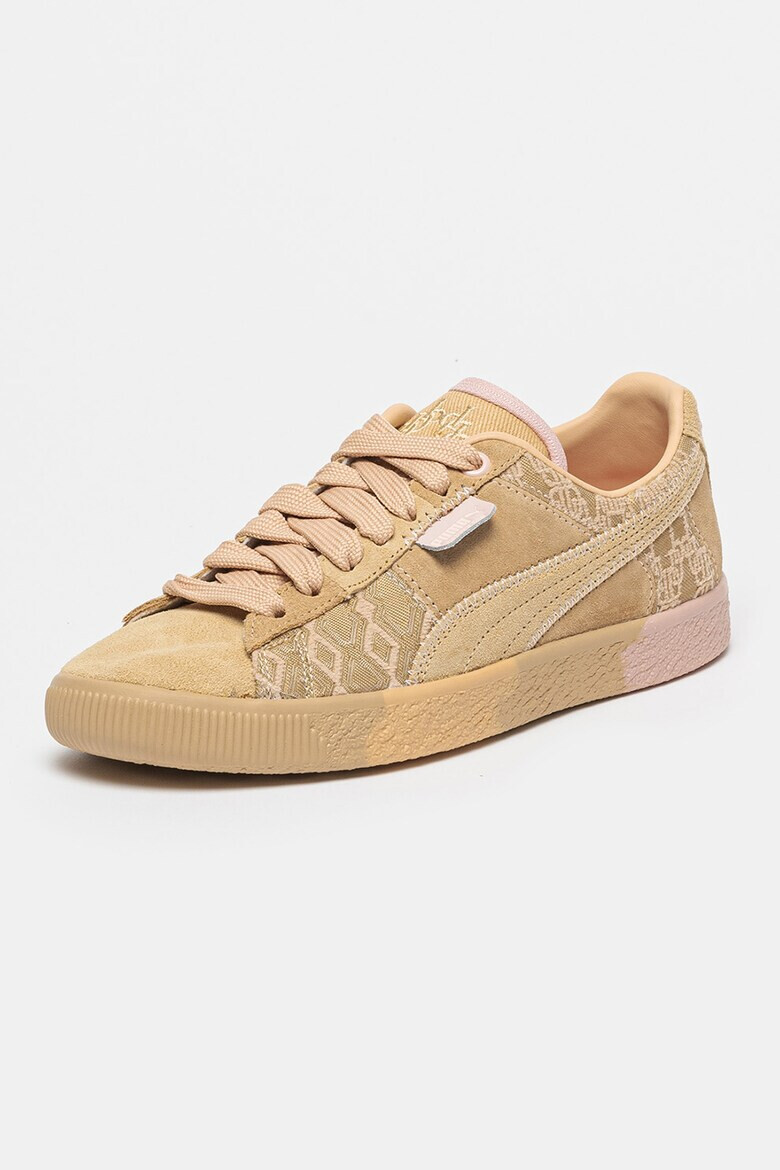 Puma Велурени кецове DAPPER DAN с монограм - Камел - Pepit.bg