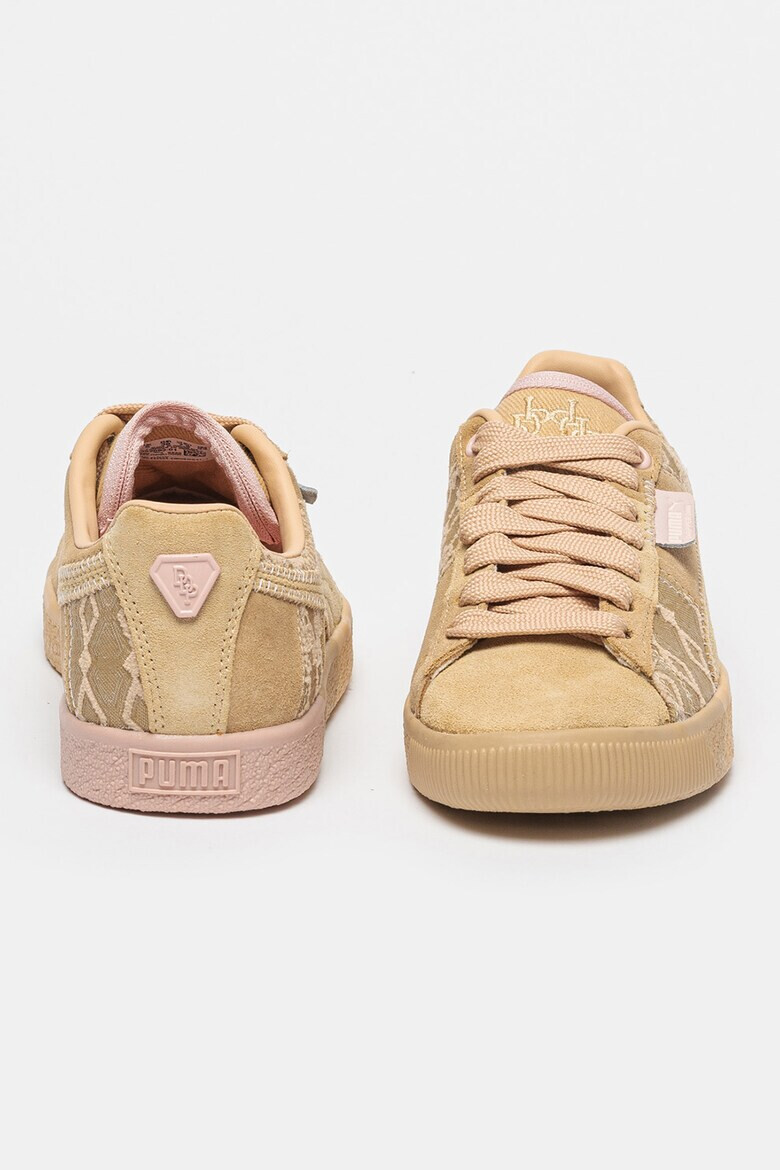 Puma Велурени кецове DAPPER DAN с монограм - Камел - Pepit.bg