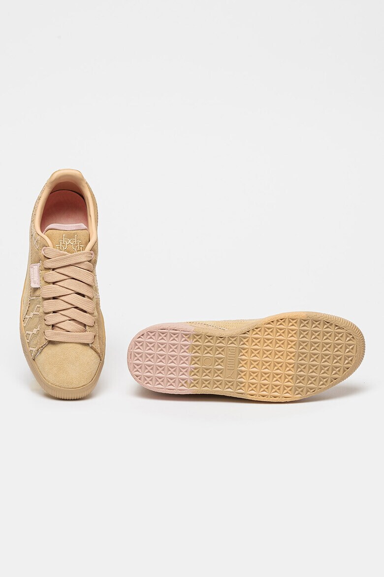 Puma Велурени кецове DAPPER DAN с монограм - Камел - Pepit.bg