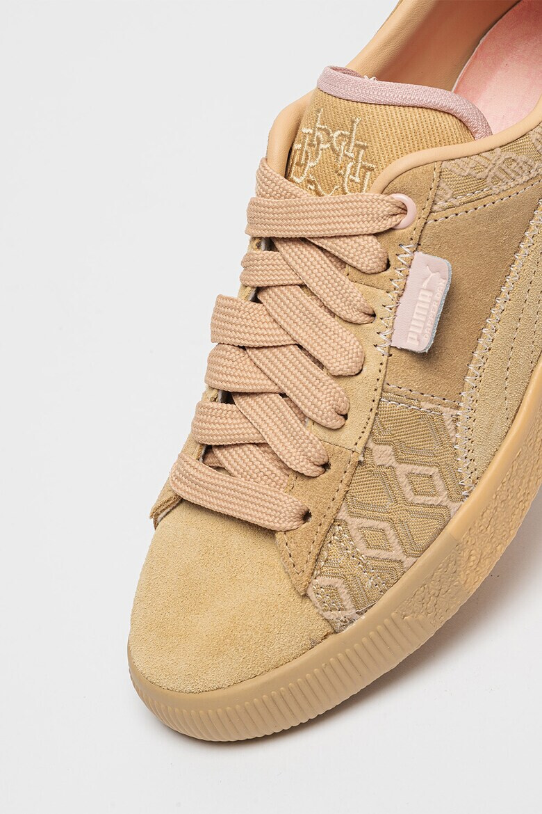 Puma Велурени кецове DAPPER DAN с монограм - Камел - Pepit.bg