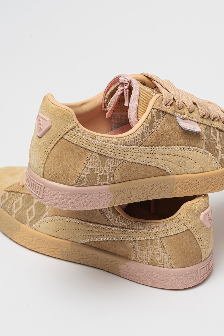 Puma Велурени кецове DAPPER DAN с монограм - Камел - Pepit.bg