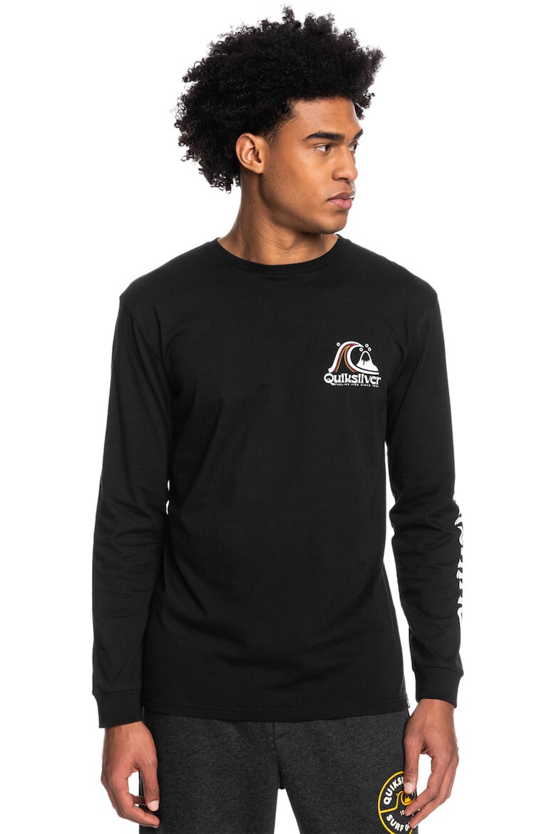 QUIKSILVER Памучна блуза Rolling Circle с лого - Pepit.bg