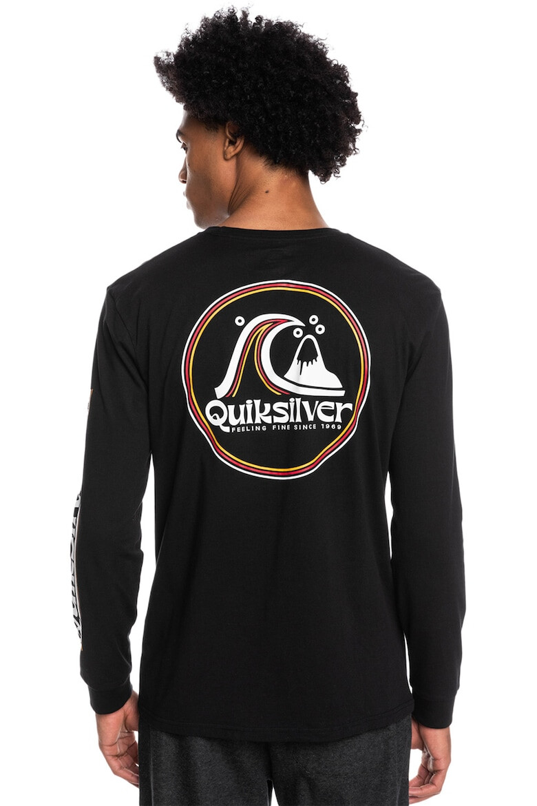 QUIKSILVER Памучна блуза Rolling Circle с лого - Pepit.bg