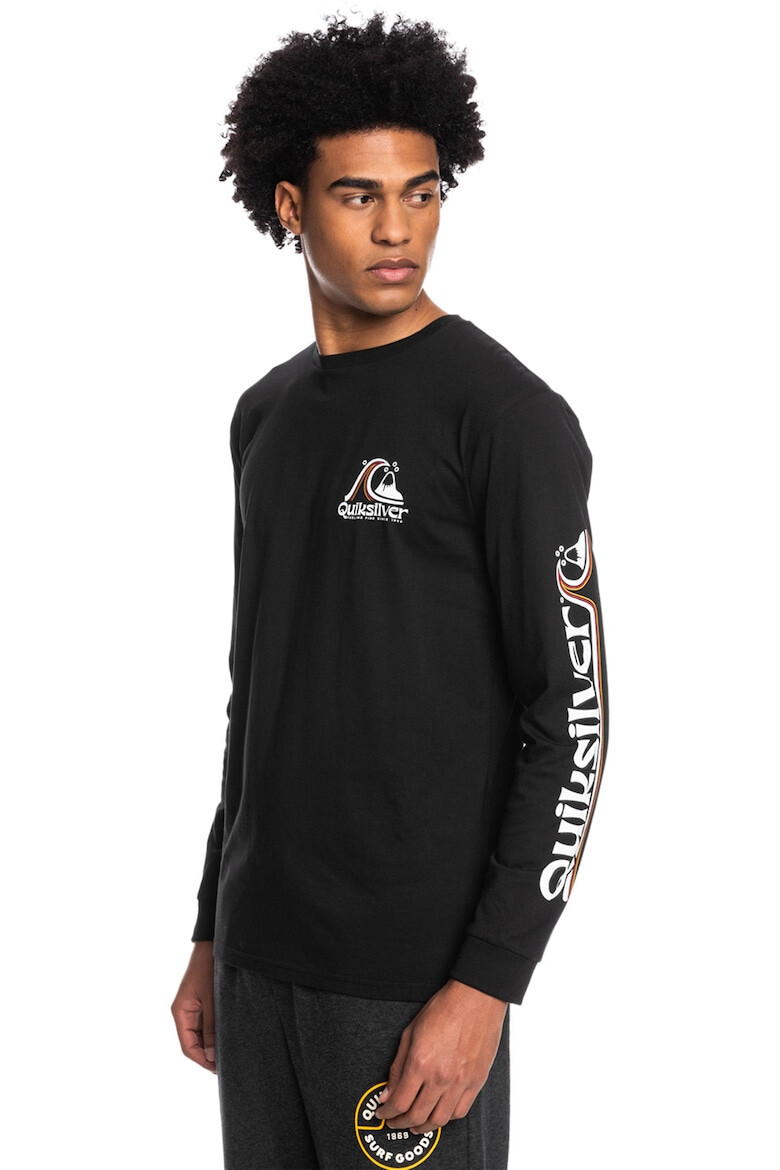 QUIKSILVER Памучна блуза Rolling Circle с лого - Pepit.bg