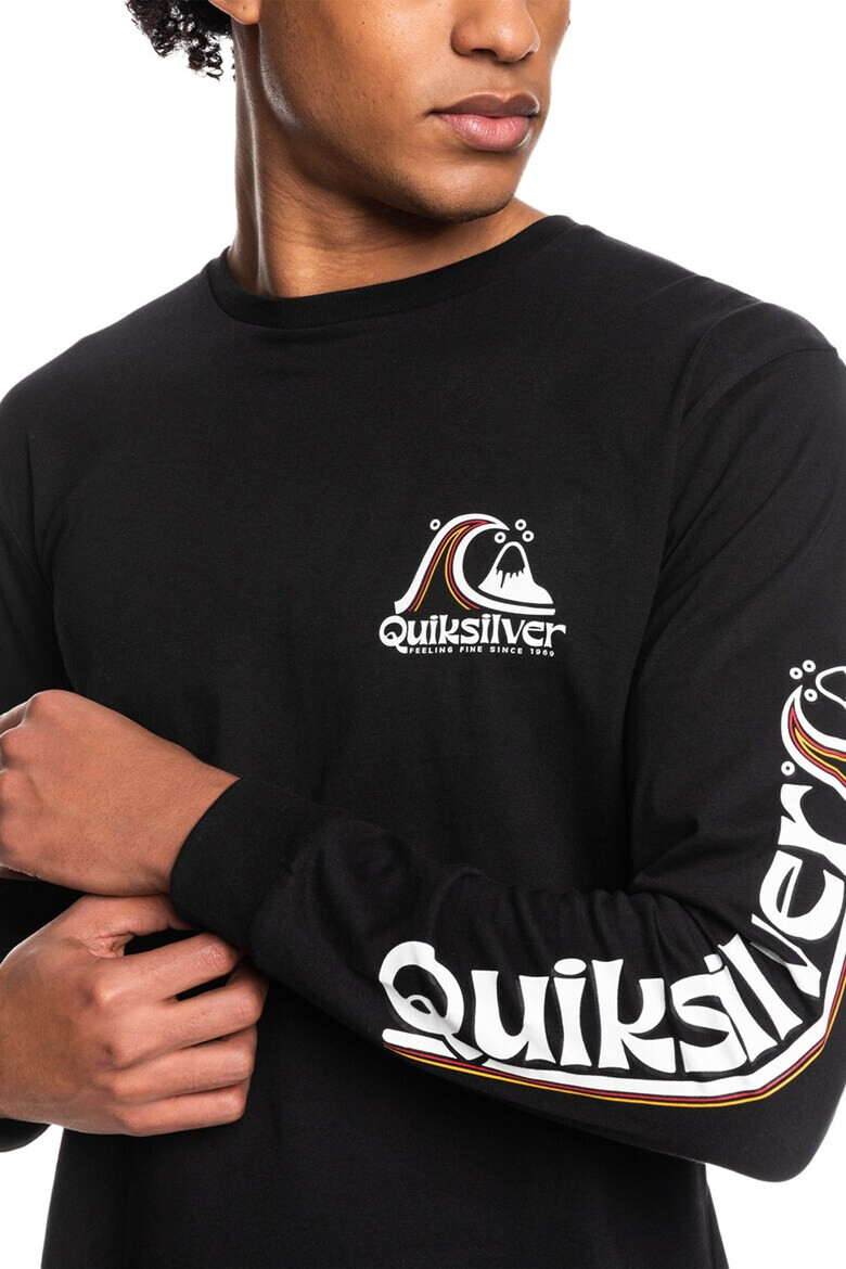 QUIKSILVER Памучна блуза Rolling Circle с лого - Pepit.bg