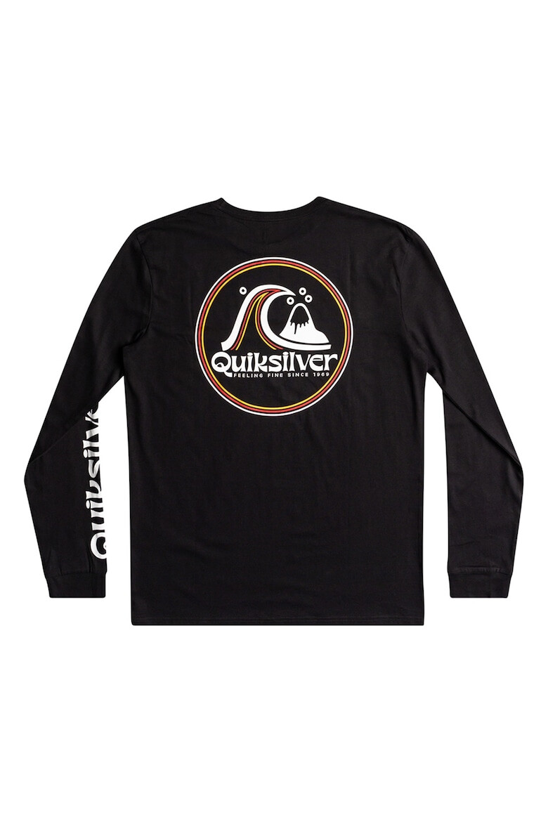 QUIKSILVER Памучна блуза Rolling Circle с лого - Pepit.bg