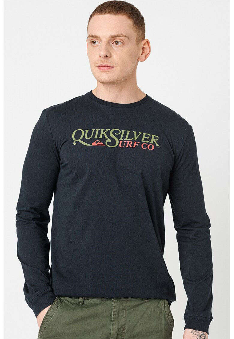 QUIKSILVER Памучна блуза с лого - Pepit.bg