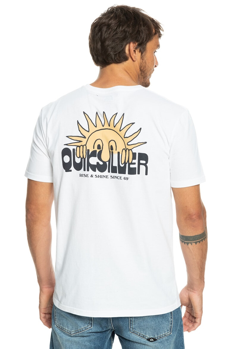 QUIKSILVER Памучна тениска Riseshine с лого - Pepit.bg