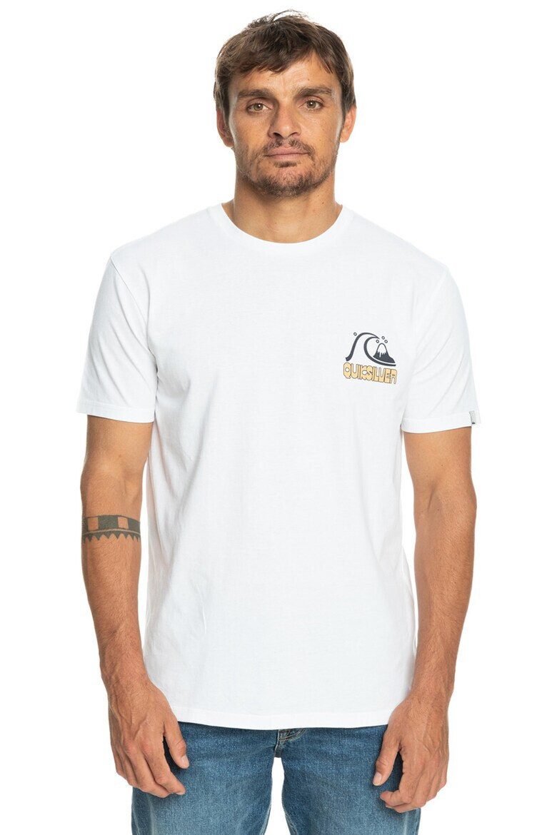 QUIKSILVER Памучна тениска Riseshine с лого - Pepit.bg