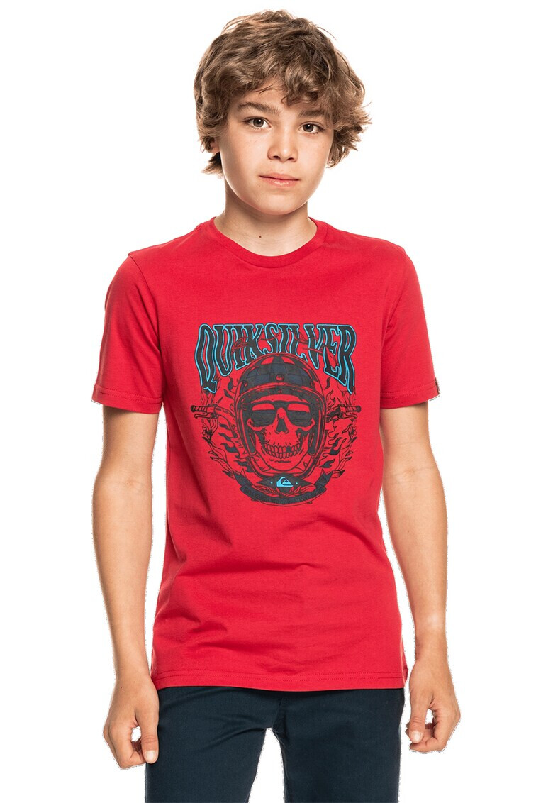 QUIKSILVER Тениска Bikerskully с фигурална щампа - Pepit.bg