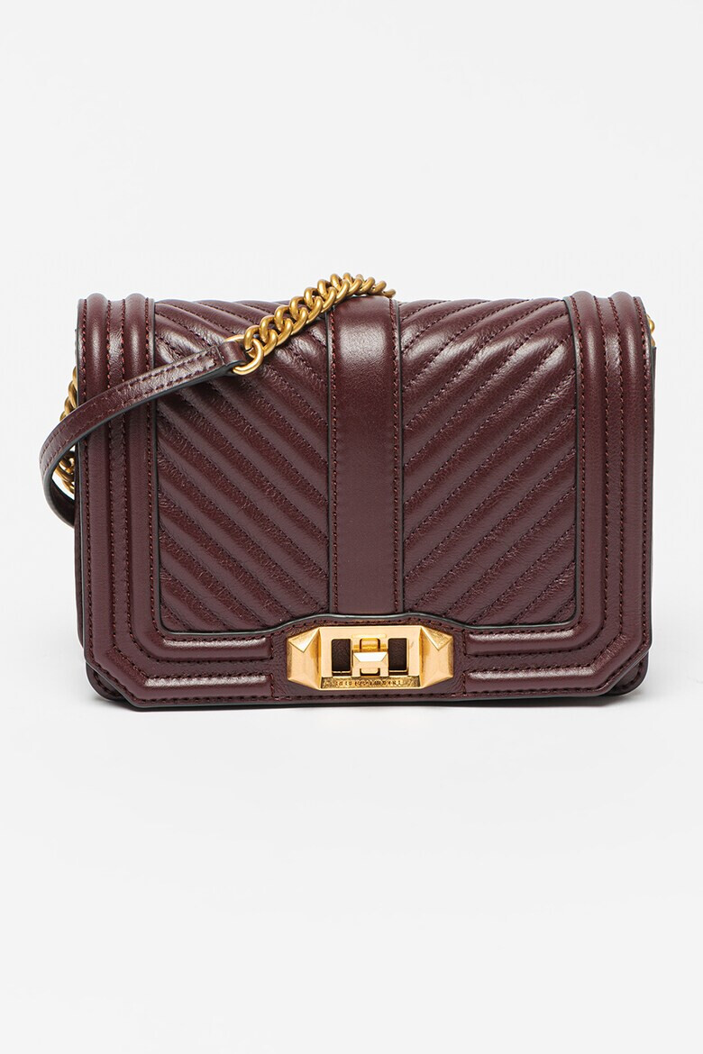 Rebecca Minkoff Кожена чанта Chevron с капаче - Pepit.bg