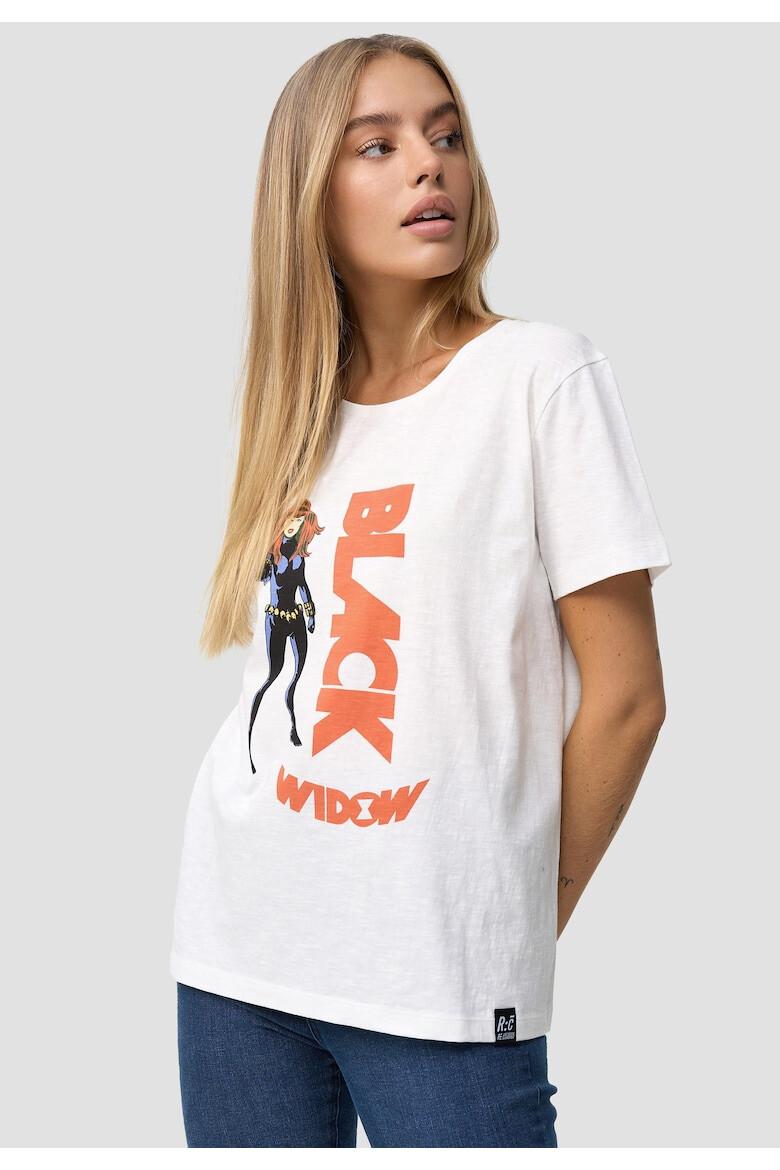 Recovered Тениска Black Widow 4009 с принт - Pepit.bg