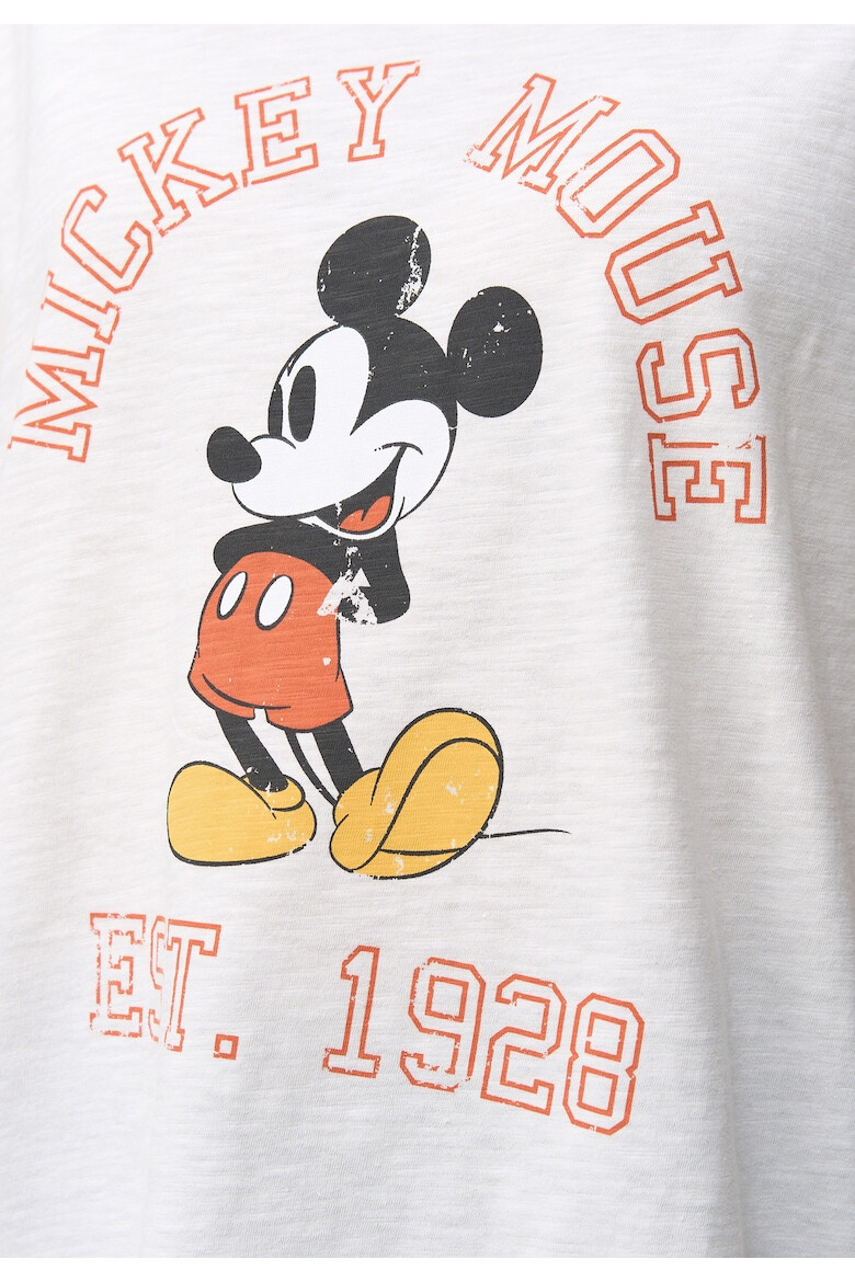 Recovered Тениска Established 3975 с шарка на Mickey Mouse - Pepit.bg