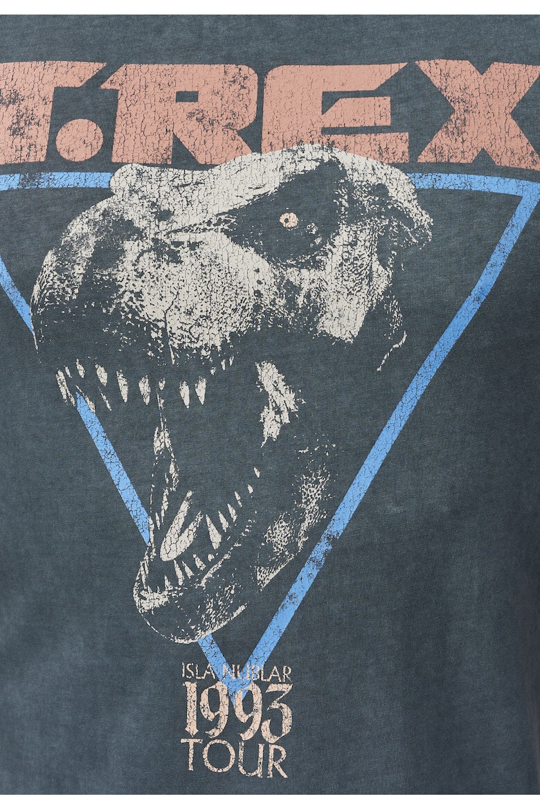 Recovered Тениска Jurassic Park T-Rex 1993 3297 с фигурална щампа и овално деколте - Pepit.bg