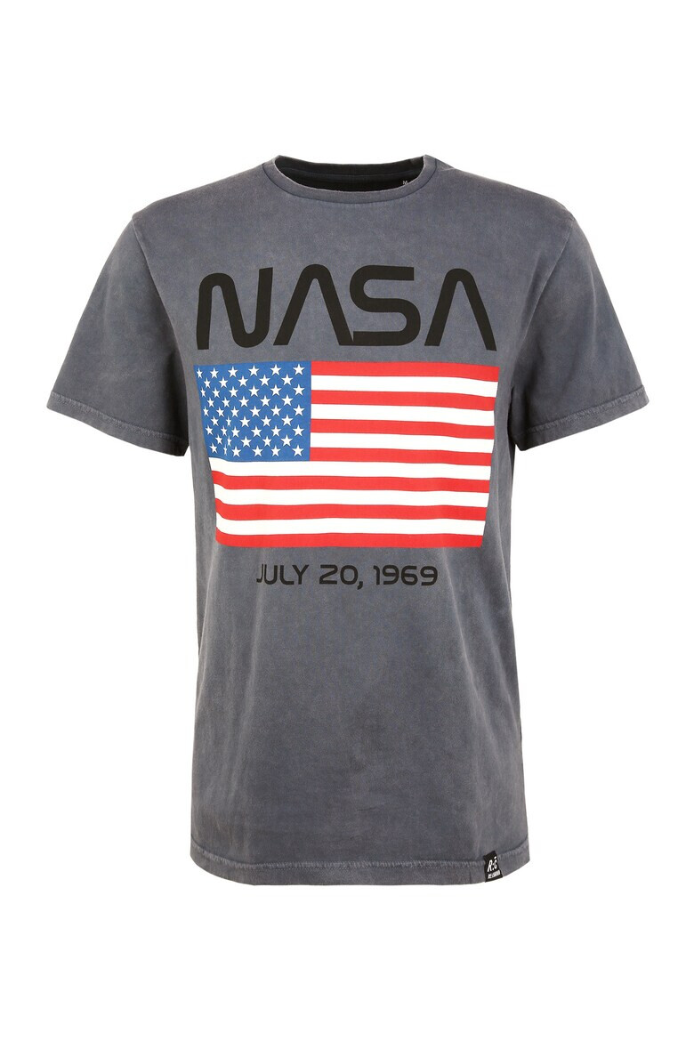 Recovered Тениска NASA Moon Landing Date USA Flag 5503 - Pepit.bg