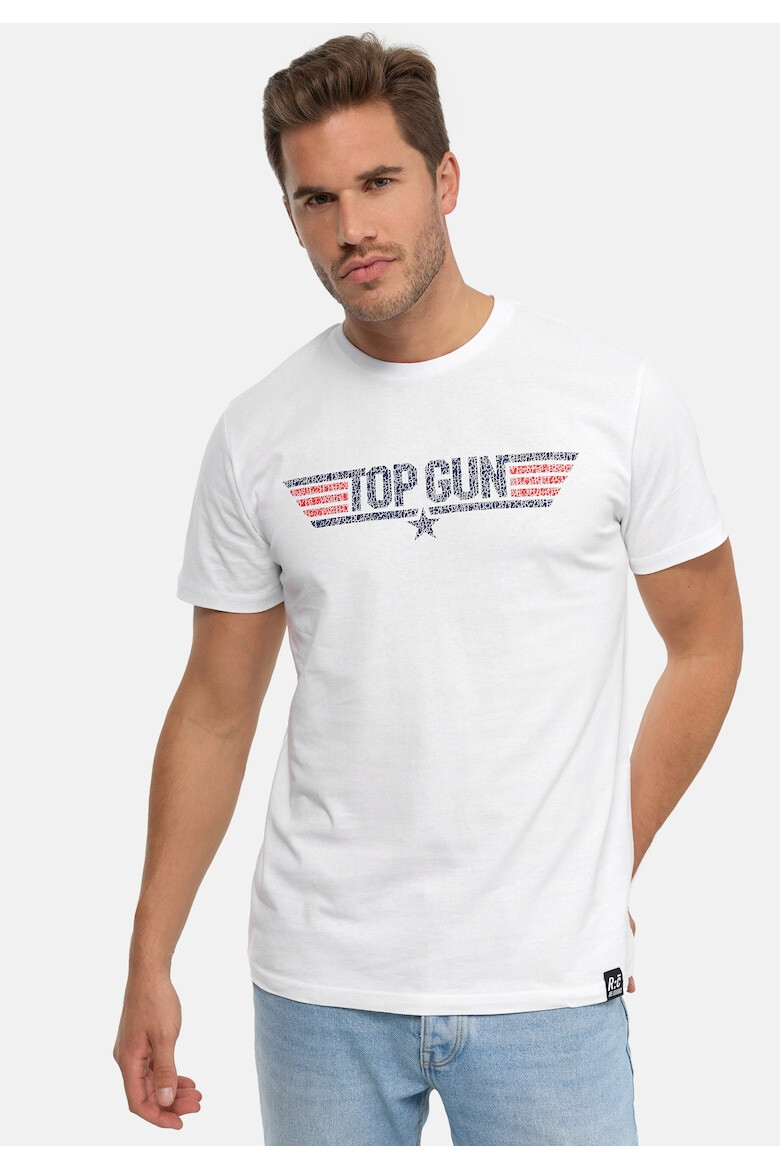 Recovered Тениска от органичен памук TOP GUN Logo 6257 - Pepit.bg