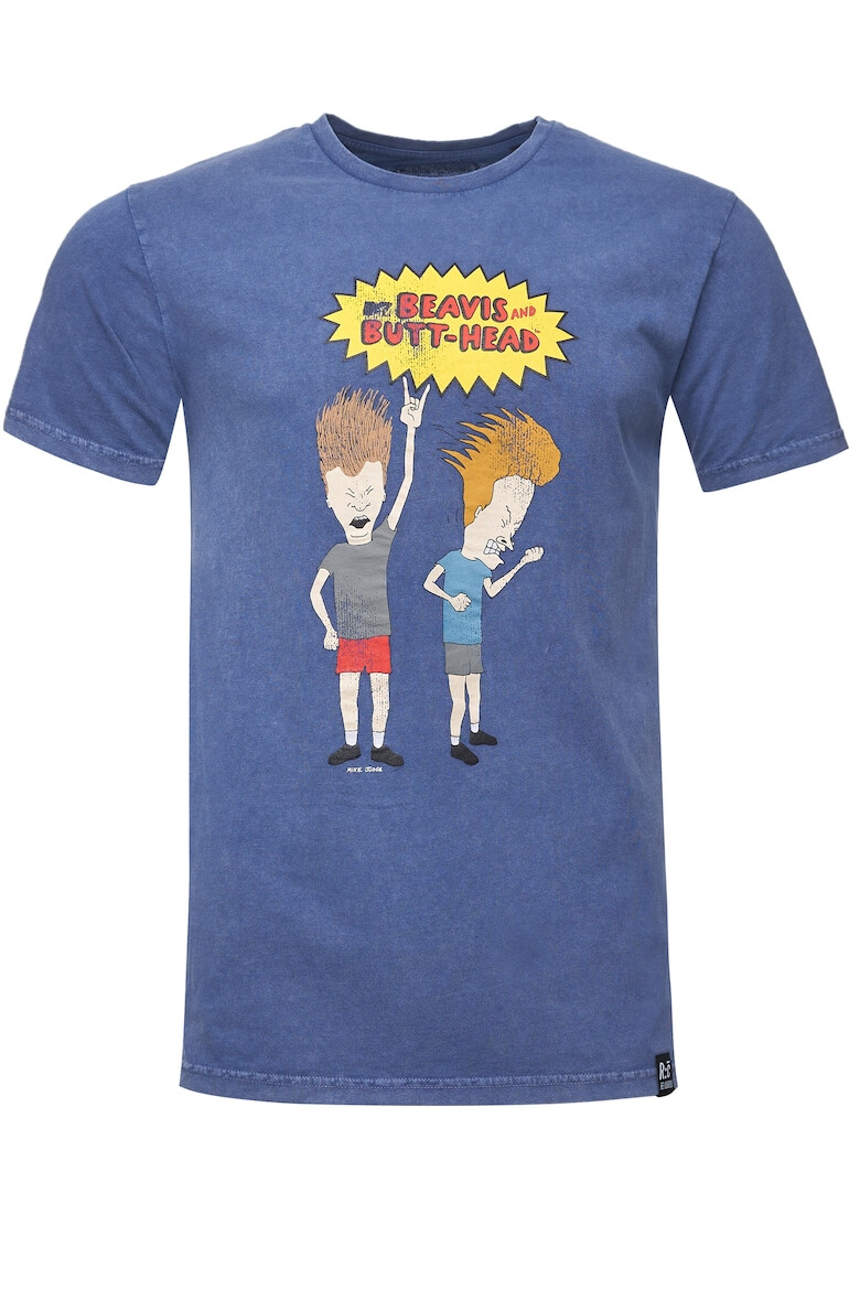 Recovered Тениска от памук с щампа Beavis And Butthead Rock 3301 - Pepit.bg