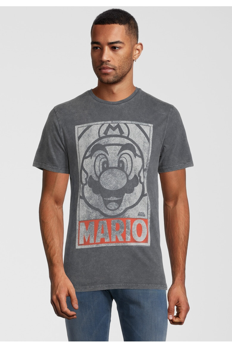 Recovered Тениска от памук Super Mario Vintage Tonal Face 7851 - Pepit.bg