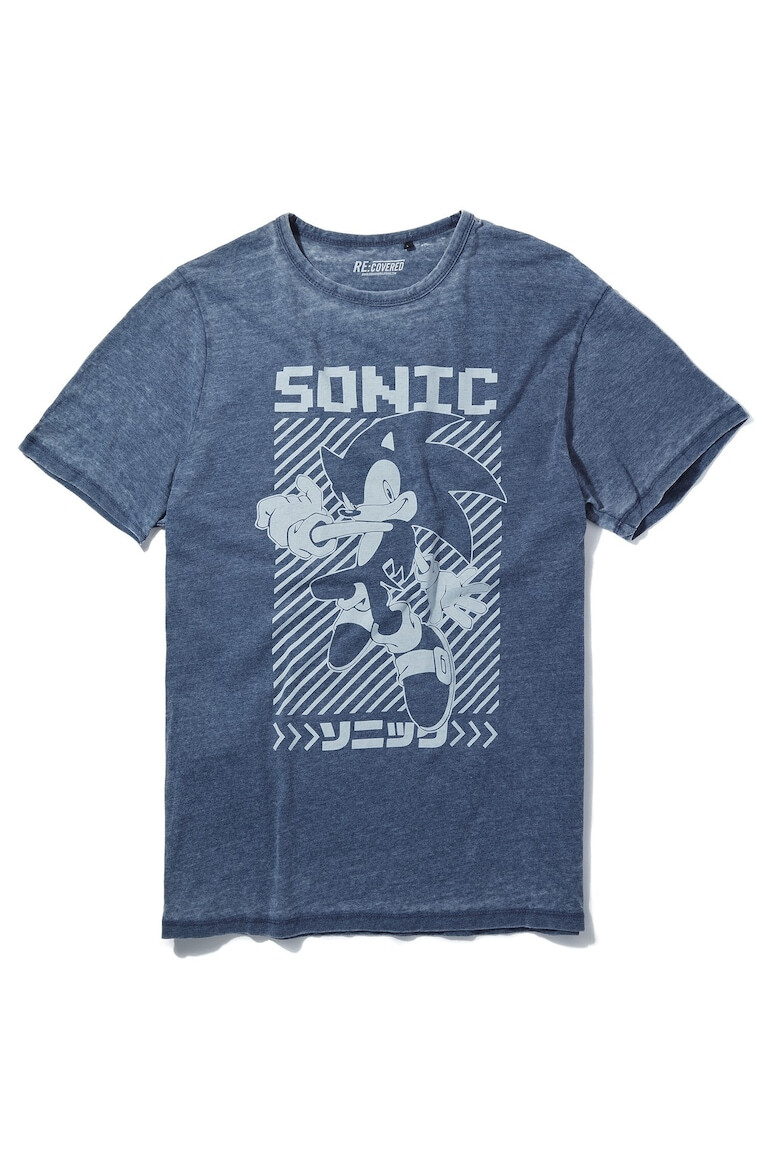 Recovered Тениска Sonic The Hedgehog Mono Japan 5471 с овално деколте - Pepit.bg