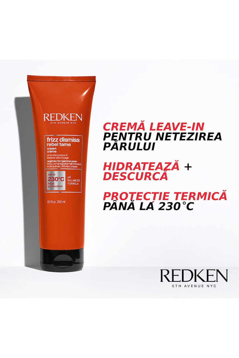 Redken Крем за коса Frizz Dismiss Rebel Tame Без изплакване Обогатен с масло от Бабасу и изглаждащ комплекс С термична защита до 230 С 250 мл - Pepit.bg