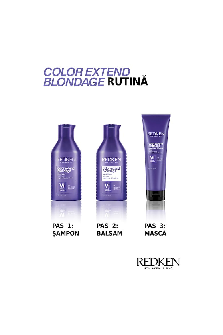 Redken Маска Color Extend Blondage С лилав пигмент Срещу нежелани отблясъци За руса коса 250 мл - Pepit.bg