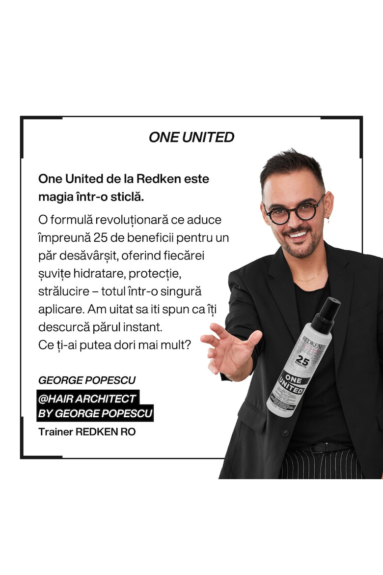 Redken One United Неизмиващ многофункционален спрей за коса 150 мл - Pepit.bg