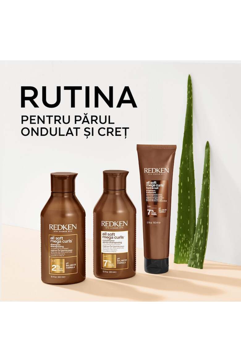 Redken Шампоан Professional All Soft Mega Curls с Алое Вера За много суха и къдрава коса 300 мл - Pepit.bg